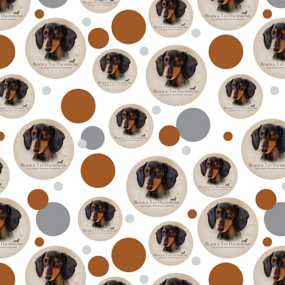 Black and Tan Dachshund Wiener Dog Breed Premium Gift Wrap Wrapping Paper Roll