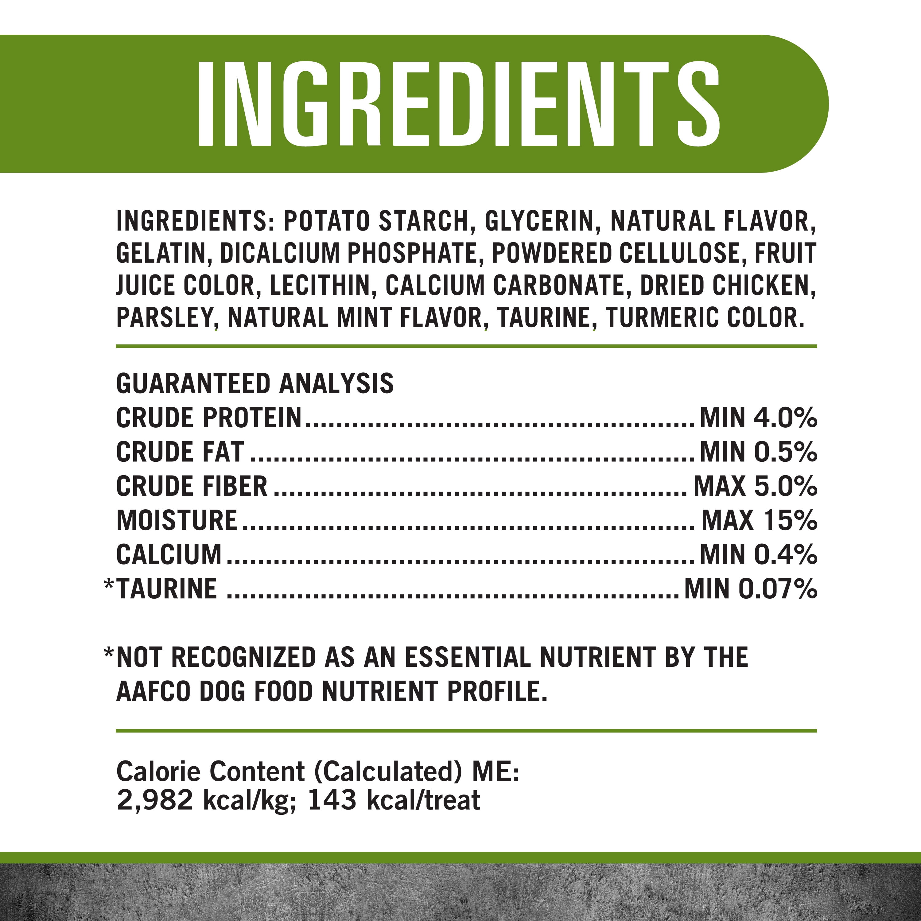 Pure Balance Pro+ Dental Chews for Dogs, Chicken Flavor, 8 Count, Large