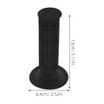 thumbnail image 2 of SEWACC 1 Pair Motorcycle Hand Grip Covers Tpe Black Reinforced Core Easy Installation for Riders, 2 of 8