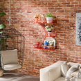 thumbnail image 2 of Fire Escape Shelf Metal Fire Escape Wall Shelves with Baskets New York Action Figurine Display Shelf Unique Rustic Floating Decorative Wall Shelves for Any Room, 2 of 7