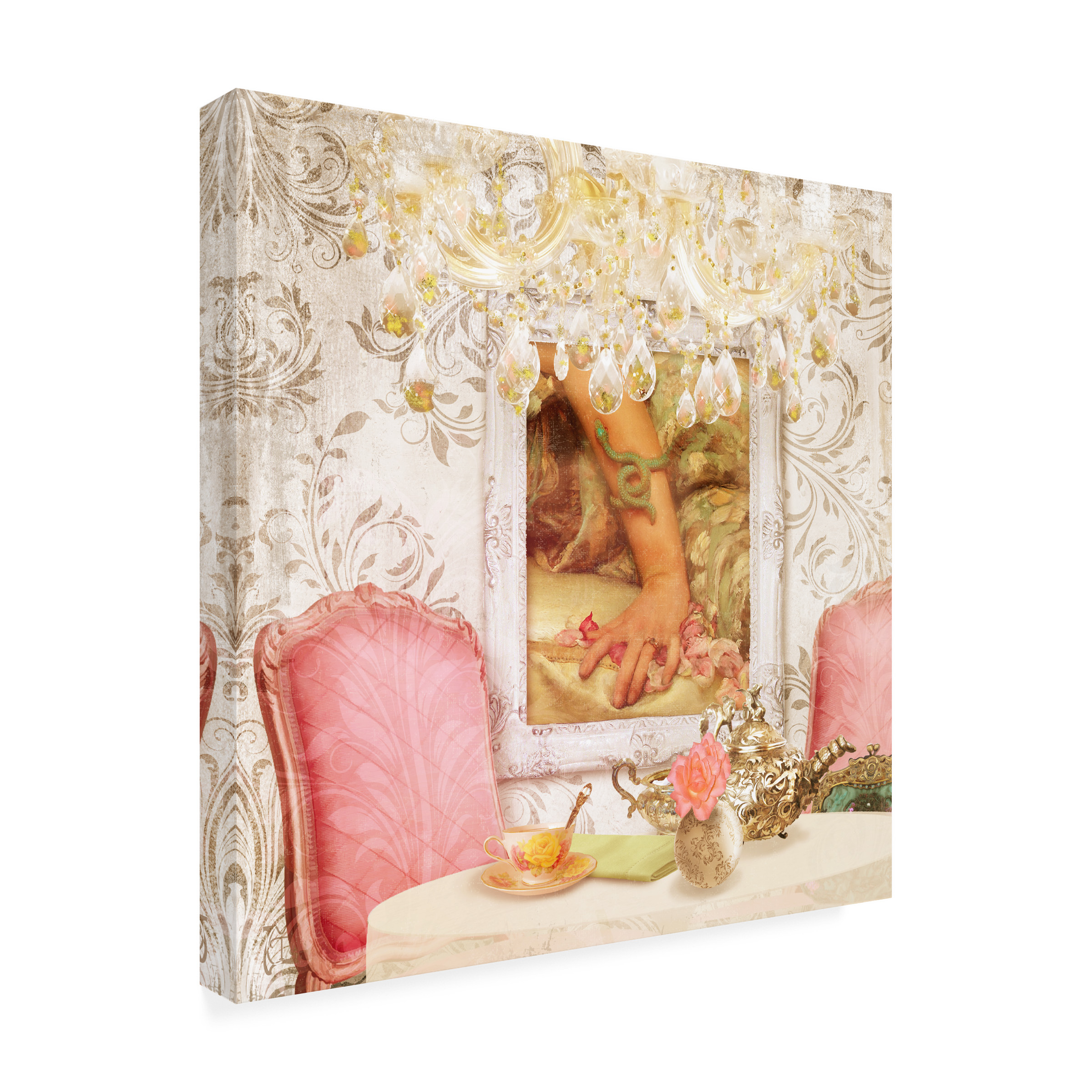 Trademark Fine Art 'Hotel Regina Paris High Tea' Canvas Art by Tina Lavoie