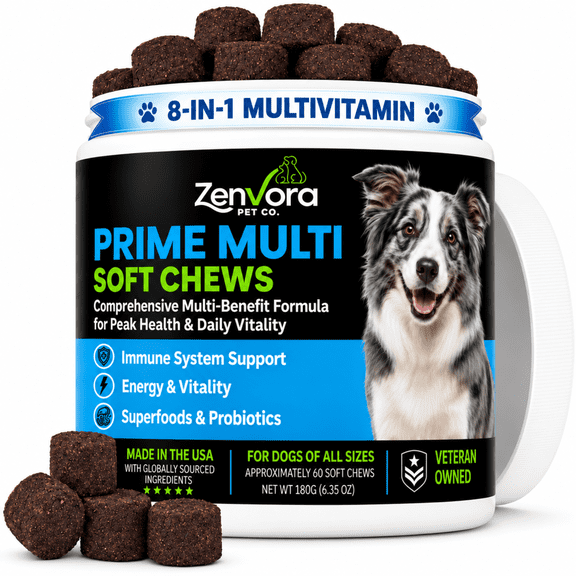 Zenvora Gut Health Multivitamin Soft Chews for Dog, 60 Count