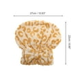 thumbnail image 2 of Unique Bargains 1 Pc Water-absorbent Bow Leopard Hair Towel for Bathroom Yellow Coral Fleece, 2 of 3
