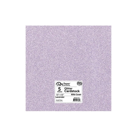 UPC: 0740512778669 | Paper Accents Glitter Cardstock 12 x 12  85lb Lavender 5pc