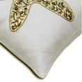 thumbnail image 2 of The HomeCentric Sofa Cushion Cover, Decorative Ivory Pack of 2, 22x22 inch (55x55 cm) Pillow Covers, Linen Starfish Beaded Throw Pillow Covers, Sea Creatures Beach Style Style Easter - Starfish Party, 2 of 10