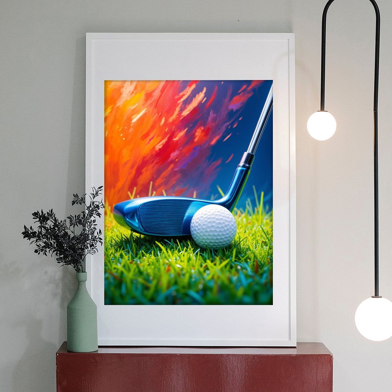 Diamond Art Kit for Adults, Golf Club Vibrant Grass Scene Diamond Painting for Adults Beginners, 5D DIY Diamond Art Painting Kits, Colorful Diamond Painting Craft for Home Decor 12x16