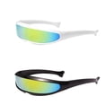 thumbnail image 1 of 2x Gafas De Visera Estrecha Lentes Coloridas Negro+ Azul Colco anteojos con visera, 1 of 7