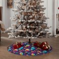 thumbnail image 4 of Defioc mushroom Skull star for Christmas Tree Skirt Snowman Xmas Tree Skirt Farmhouse Christmas Decorations Tree Mat for Holiday Party Decor-30", 4 of 6