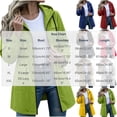 thumbnail image 3 of vdgthytj Rain Jacket Women Long Sleeve Full Zip Waterproof Elastic Waist Hooded Jackets Fall Outdoor Hiking Travel Outerwear with Pockets(XX-Large,Red), 3 of 8