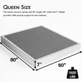 thumbnail image 4 of ULIESC Queen Box Spring, 7 Inch Queen Size Box Spring Only, Metal Box Spring Queen with Fabric Cover, Sturdy Mattress Foundation, Noise Free, Non-Slip, Easy Assembly, 4 of 7