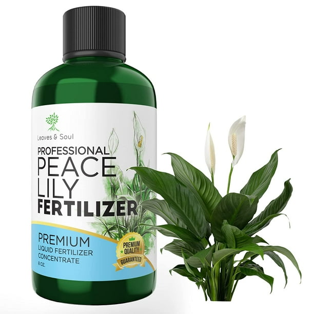 Leaves and Soul Professional Liquid Peace Lily Plant Fertilizer, 312 Concentrate for Plants