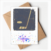 Golf Sport Illustration Blue Pattern Welcome Back Greeting Cards Envelopes Blank