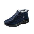 thumbnail image 2 of Bnwani Boots for Women,Winter Boots,Round Toe,Water-Resistant,Non-slip,Slip-on,Dark Blue,40(US:7.5), 2 of 7