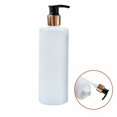 thumbnail image 3 of Fancy 3 Pack 500ml Plastic Pump Dispenser Bottles for Lotion, Massage Oil, Shampoo - Refillable, BPA Free Empty Containers Gold-Black, 3 of 8