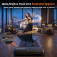 thumbnail image 2 of Walking Pad with 12-Level Auto Incline, 4 MPH Under Desk Treadmill, 2.5HP Motor, 16% Incline, APP & LED Display, 300 LBS Capacity for Home Office, Orange, 2 of 8