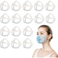 thumbnail image 1 of 16Pcs Face Bracket for Mask -3D Mask Bracket -Face Mask Internal Support Frame, More Space for Comfortable Breathing, Lipstick Protector ，Washable Reusable, 1 of 5