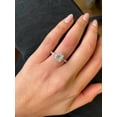 thumbnail image 4 of JEWELRYTREASURE Cushion Cut Moissanite Wedding Ring CZ Diamond Alternative Fine Jewelry White Gold Plated Prong Set Ring Personalized Gift For Her, 4 of 7