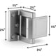 thumbnail image 2 of High security door latch for in-swinging doors, 2 of 4