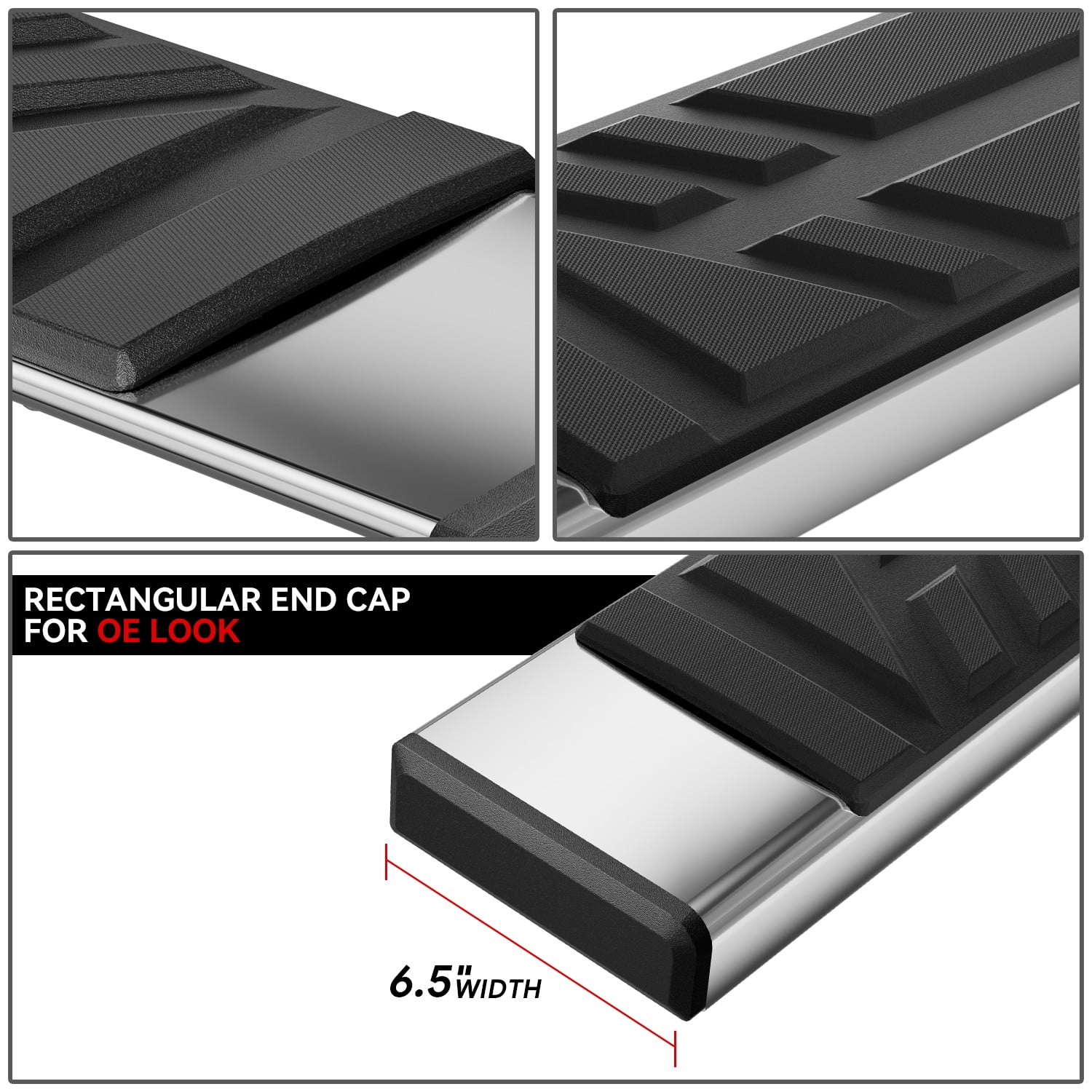 DNA Motoring 6.5" Side Step Nerf Bars Running Boards for 2022-2024 Mitsubishi Outlander