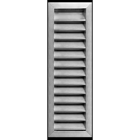 

8 w X 28 h Aluminum Exterior Vent for Walls & Crawlspace - Rain & Waterproof Air Vent with Screen Mesh - HVAC Grille - Aluminum [Outer Dimensions 9.5”w x 29.5”h]