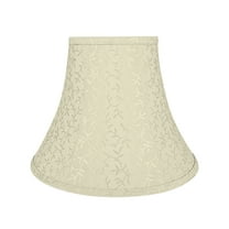 Aspen Creative 30168 Transitional Bell Shape Spider Construction Lamp Shade in Beige, 12" wide (6" x 12" x 9-1/2")