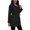 Black, variant on Rain Jacket Women Waterproof Hiking Long Raincoat with Hood and Pockets Outdoor Lightweight Windbreaker Trench Coats