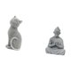 thumbnail image 5 of Escultura de resina de animal, figura de gato y mono, adorno coleccionable decorativo para sala de estar, dormitorio, entrada, estantería, hotel, pati, 5 of 8