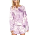 thumbnail image 4 of Wildfox Women's Relaxed Fit Super-Soft Sweatshirt & Short Lounge Set, 4 of 4