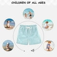 thumbnail image 6 of Blue Wave Pattern Boys' Swim Trunks Beach Pool Shorts Quick Dry Soft Fabric Classic Fit, 6 of 8