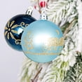 thumbnail image 3 of Tnobhg 44Pcs Christmas Ball Hanging Ornament Exquisite Pattern Christmas Tree Pendant for Festive Xmas Decoration, 3 of 8