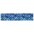 thumbnail image 3 of BSDHOME Mermaid Table Runner Home Decor 16x72 Inch, Watercolor Fish scales Table Cloth Runner for Wedding Party Banquet Decoration, 3 of 5