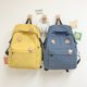 thumbnail image 4 of Mochila escolar de nailon de gran capacidad para estudiantes de secundaria, mochilas japonesas para estudiantes de secundaria, mochilas sencillas de ocio, 4 of 5