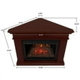 thumbnail image 6 of Kennedy Grand Corner Fireplace in Dark Walnut by Real Flame, 6 of 7