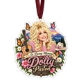 thumbnail image 2 of Dolly Memorial Parton Christmas Ornament Commemorative Hanging Tree Pendant for Home Office Shelf Decor Dolly Gifts for Women Festive Party Accessories, 2 of 8