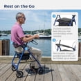 thumbnail image 5 of Andador plegable con asiento Drive Medical R728BL, color azul, 5 of 5