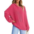 thumbnail image 5 of Charmo Women's Stripled Printed Hoodies Long Sleeve Fall Pullover Sweatshirts, 5 of 8