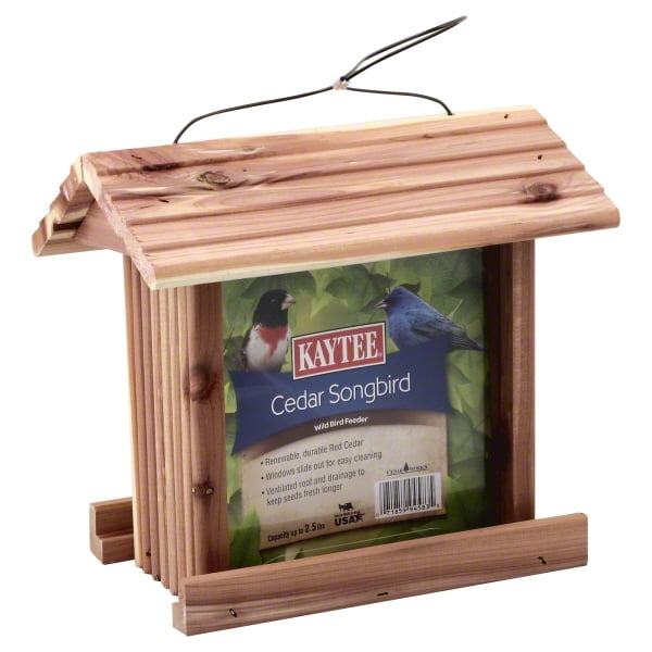 kaytee cedar songbird feeder