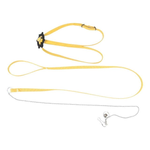 Binwennn Turtle Leash Small Turtle Leash And Harness Pet Tortoise Leash Walking Rope For Turtle Supplies Adjustable Control Rope For Outdoor Walking Training Yellow Two Handle Dog Leash Reflective