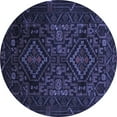 thumbnail image 1 of Ahgly Company Indoor Round Persian Blue Traditional Area Rugs, 3' Round, 1 of 4