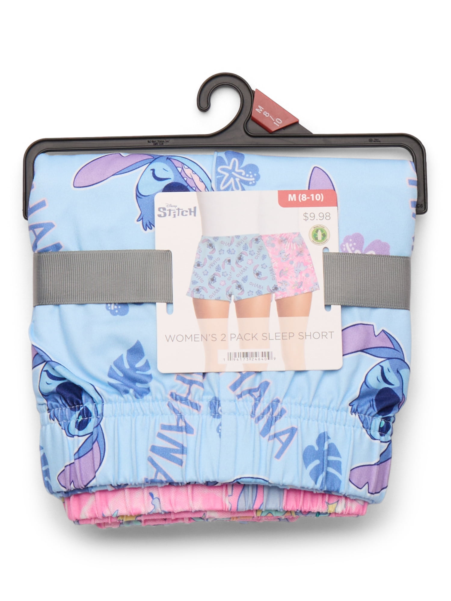 Stitch Women's and Women's Plus Jersey Sleep Shorts, 2-Pack, Sizes XS-3X