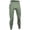 Army Green, variant on Men’s Compression Running Pants, Stretch Fitness Leggings with Side Pocket for Gym, Basketball & Training Black M