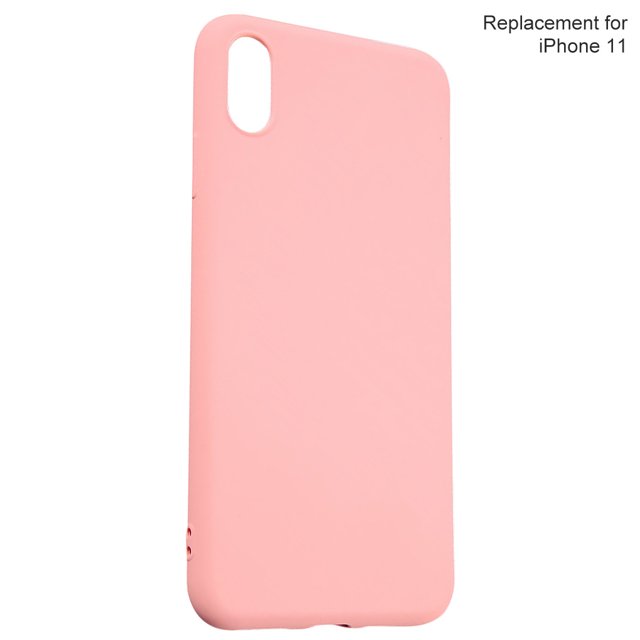 Worallymy Funda protectora elástica a prueba de golpes para teléfono móvil de TPU repuesto para iPhone 11 color rosa Worallymy JD735923550