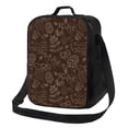 thumbnail image 1 of Fotbe Autumn Brown Plants Lonchera Bolsa de Almuerzo para Hombres y Mujeres, Lonchera de Gran Capacidad, Bolsa de Almuerzo Reutilizable, Bolsa Térmica Aislante, 1 of 7