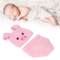 thumbnail image 2 of Lindos trajes de fotografía de animales para bebés, trajes de accesorios de fotografía de bebé de hilo de lana para bebés, color rosa, 2 of 14