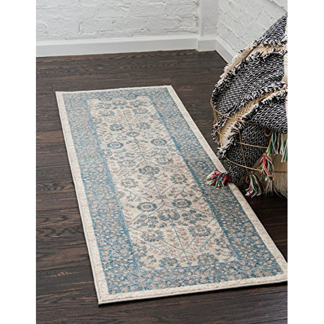 Unique Loom Salzburg Collection Traditional Oriental Cream Runner Rug (2' 0 x 6' 0)