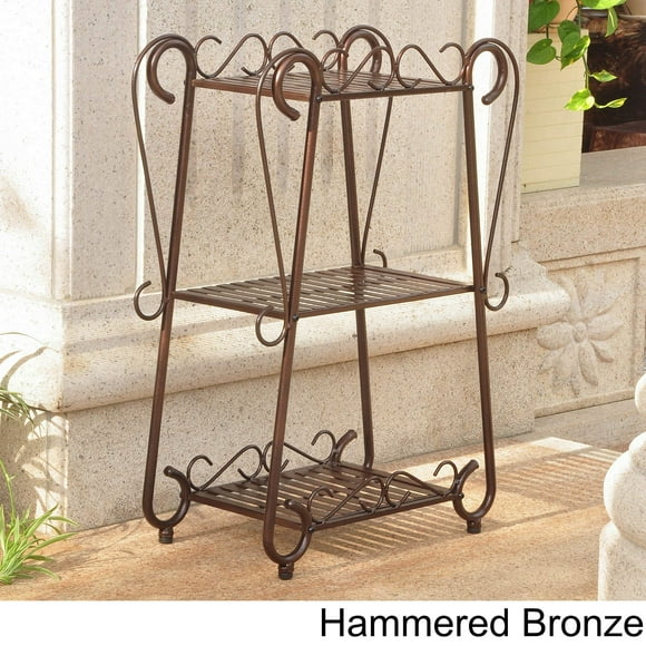 Caravan Santa Fe de Plant Shelf International, 3 niveles, color bronce