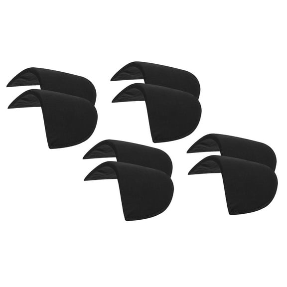 4 Pairs Shoulder Pads, Costume Shoulder Pads Sponge Pads Gauze for Women Clothing Men Blazer Suit, Black,L
