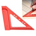 thumbnail image 2 of Multi Triangle Ruler Square Carpenter Measuring Drawing Angle Line Woodworking, 2 of 7