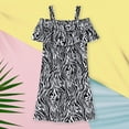 thumbnail image 2 of Vestido Para Niñas, Ropa Para Niñas Pequeñas, Vestido De Vacaciones De Verano Para Niños Pequeños, Falda Con Tirantes, Vestido Floral Negro Odeerbi LM103-8419, 2 of 9