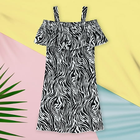 

XMMSWDLA Toddler Girl Clothes Kids Baby Girl Summer Vacation Dress Suspender Skirt Floral Dress Discount Clearance